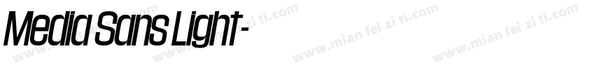 Media Sans Light字体转换